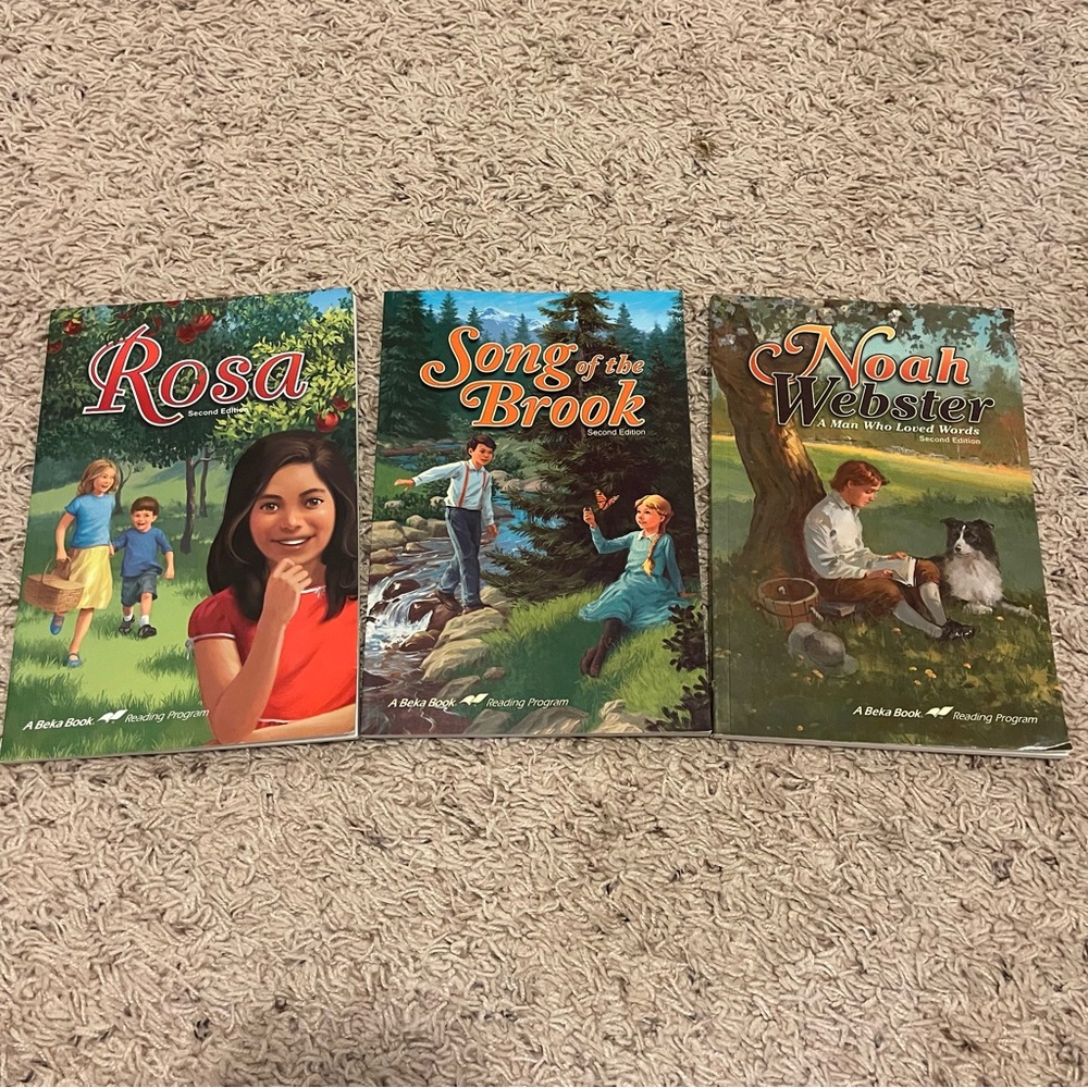 Abeka Homeschool Second Edition Reading Program Bundle of 3 Books
